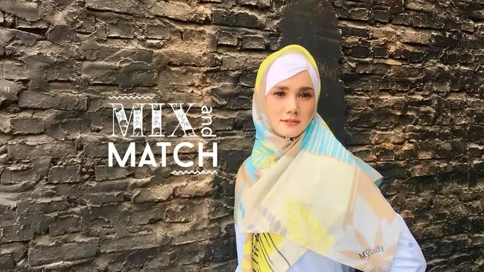 [Bintang] Mix and Match: Sambut Lebaran, Lihat Padu-padan Outfit Mulan Jameela Kenakan Hijab Bermotif