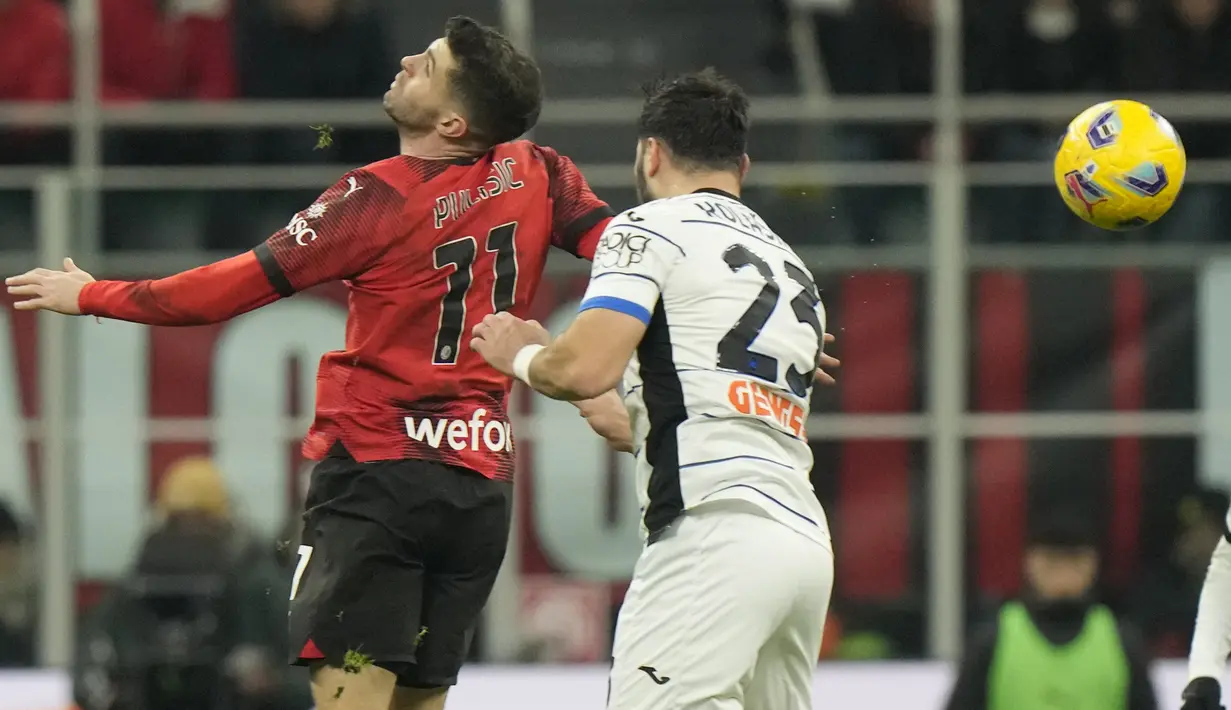 Berkat kemenangan ini, Atalanta berhak bertemu Fiorentina pada laga semifinal Coppa Italia 2023-2024. (AP Photo/Luca Bruno)