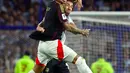 Menjamu Peru, timnas Argentina kesulitan mencetak gol hingga akhir babak pertama. (ALEJANDRO PAGNI/AFP)