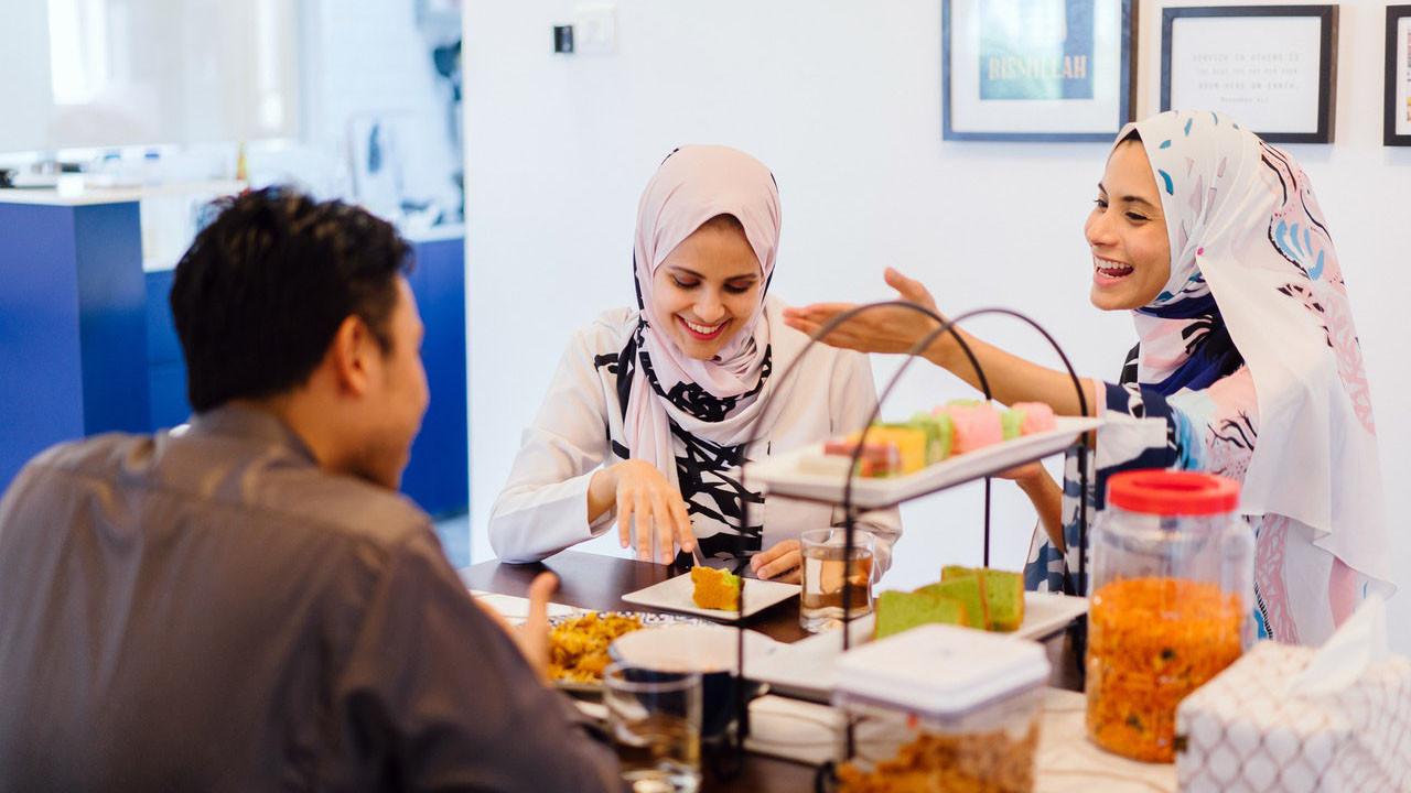 Ilustrasi Muslim, puasa, buka puasa