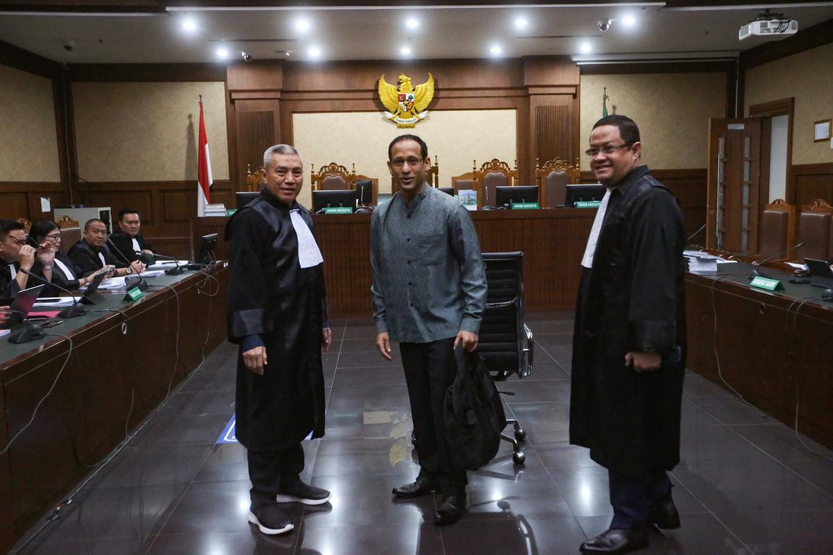 FOTO: Nadiem Makarim Hadiri Sidang Dakwaan Kasus Digitalisasi Pendidikan