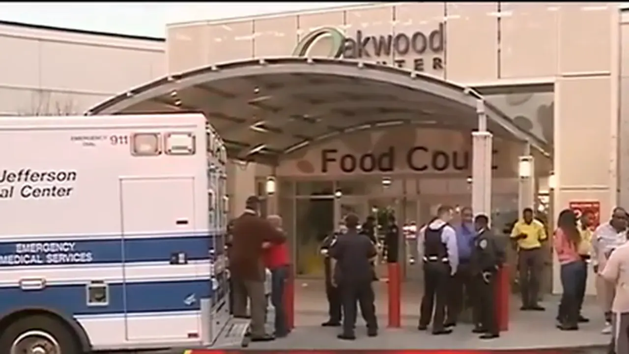 Penembakan di Oakwood Center Mall, Louisiana, Amerika Serikat. (WDSU.com)