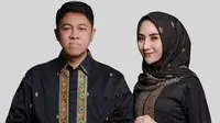 Adelia Putri Salma bersama suaminya Kadafi alias David. Foto (Istimewa)