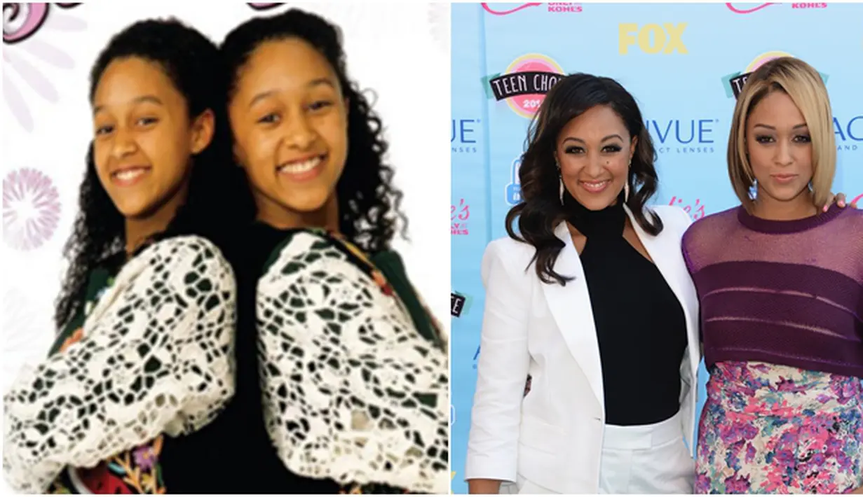 Tia dan Tamera Mowry. Kembar identik ini sempat terkenal berkat serial TV ‘Sister, Sister’ di tahun 1994-1999. Sejak tahun 2013 Tamera Mowry menjadi pendamping presenter di acara ‘The Real’. (via instagram – AFP/Bintang.com)