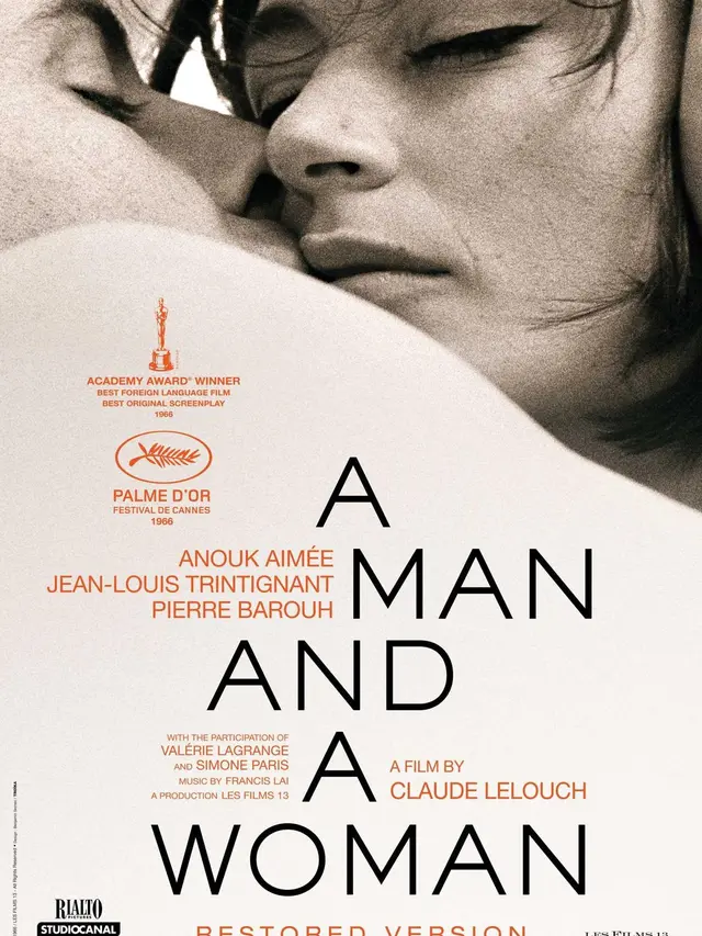 Poster film Un homme et une femme. (Foto: Dok. Les Films 13/ IMDb)