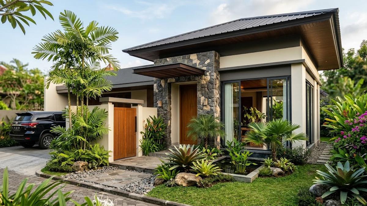 8 Kombinasi Warna untuk Fasad Rumah yang Menggunakan Batu Alam, Cantik dan Elegan