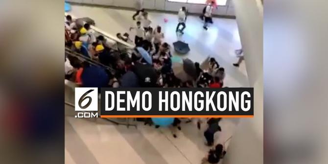 VIDEO: Video Kekerasan Demo Hong Kong Beredar di Social Media