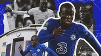 Chelsea - Ilustrasi N'golo Kante (Bola.com/Adreanus Titus)