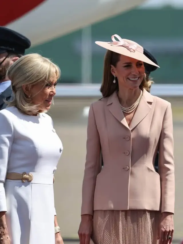 Gaya bangsawan Kate Middleton kenakan busana dari Dior dan Givenchy saat Jamu Presiden Prancis. [@princeandprincessofwales]