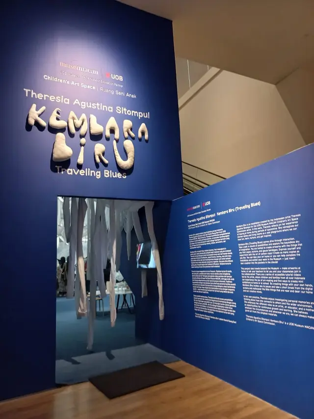 Kembara Biru, Mengenalkan Kembali Aktivitas Fisik pada Anak dengan Kreasi Kertas Karbon di Museum MACAN