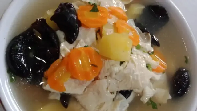 Resep Sup Kulit Tahu Jamur Vegetarian @omy_susanti