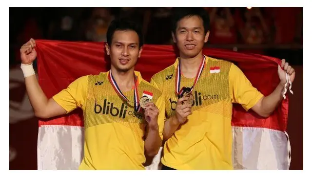 Hendra/Ahsan bermain memukau di Semifinal BWF Super Series 2015 di Dubai ketika bertemu ganda putra Korea Selatan Lee Yong Dae/Yoo Yeon Seong, Sabtu (12/12/2015).