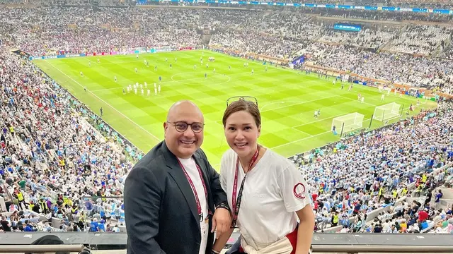Artis Indonesia nonton Piala Dunia 2022 (Foto Instagrammaiaestiantyreal)