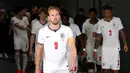 Melalui aksi gemilangnya tersebut, Harry Kane dinobatkan sebagai pemain terbaik dalam kemenangan 4-2 Inggris atas Kroasia. (AFP/Charlotte Wilson)