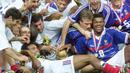 Karembeu kemudian terpilih memperkuat Timnas Prancis yang jadi tuan rumah Piala Dunia 1998. Di kejuaraan itu, Les Bleus berhasil mendapatkan trofi juara. (AFP/Pedro Ugarte)