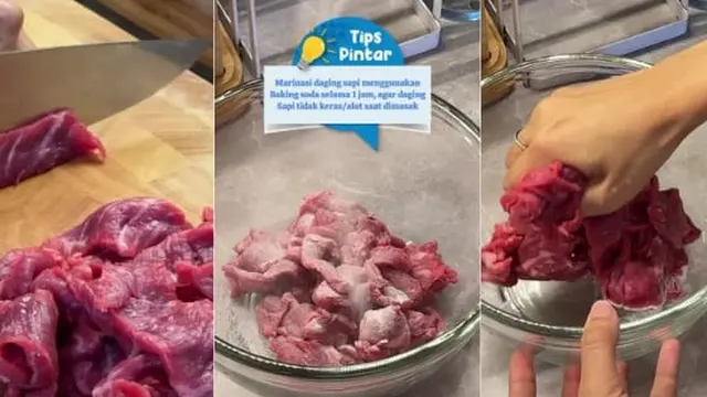 Bukan Dimarinasi Tepung Maizena, Begini Trik Goreng Daging Agar Empuk dengan Tambahan 1 Bahan Dapur
