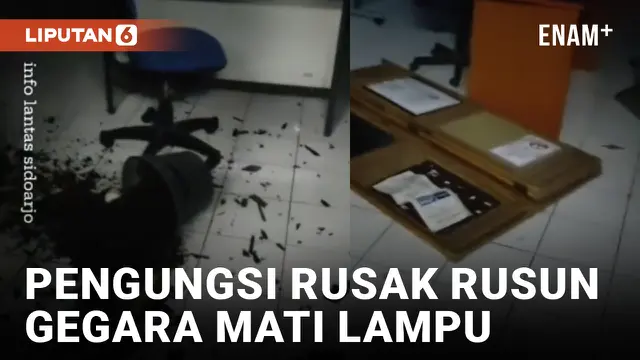 VIDEO: Perkara Mati Lampu, Pengungsi Mancanegara di Sidoarjo Rusak Tempat Penampungan