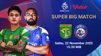 Saksikan dan Nonton BRI Super League: Persebaya vs Arema, Tayang Eksklusif di Vidio