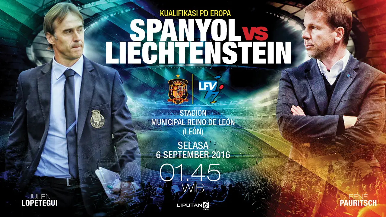 Prediksi Spanyol vs Liechtenstein