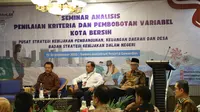 Seminar Analisis Penilaian Kriteria dan Pembobotan Variabel Kota Bersih, Selasa (19/9/2023).
