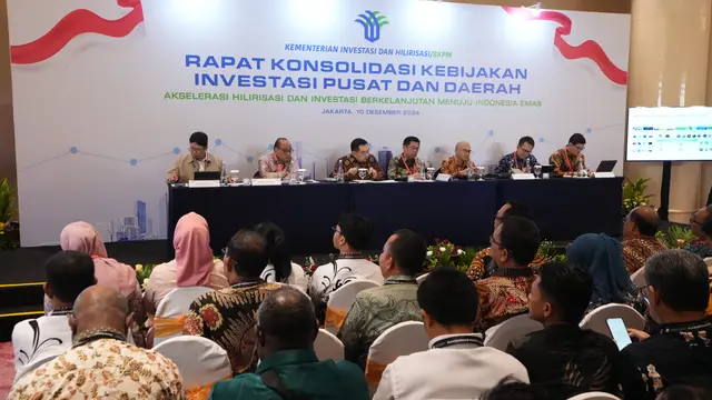 Akselerasi Hilirisasi dan Investasi Jadi Fokus Utama dalam Rapat Konsolidasi Kebijakan Investasi Pusat dan Daerah