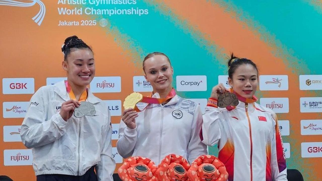 Sempat Ingin Pensiun, Angelina Melnikova Rebut Emas All-Around Kejuaraan Dunia Senam Artistik 2025 di Jakarta