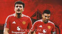 Manchester United - Harry Maguire, Casemiro (Bola.com/Adreanus Titus)