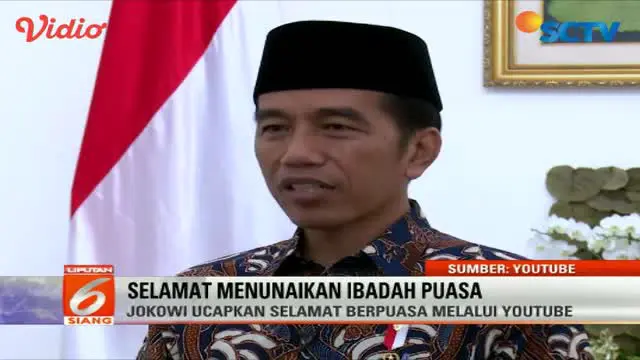 Presiden Joko Widodo dan sejumlah tokoh ucapkan selamat berpuasa di akun media sosial.