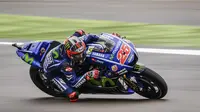 Pembalap Movistar Yamaha, Maverick Vinales. (AP Photo/Geert Vanden Wijngaert)