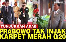 VIDEO: Cerita Viral Menhan Prabowo Sengaja Berjalan Tak Injak Karpet Merah di KTT G20