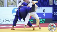 Atlet judo asal Portugal, Anri Egutidze saat bertanding dalam sebuah kejuaraan (International Judo Federation)