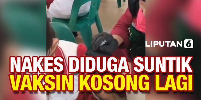 VIDEO: Kembali Terjadi! Nakes diduga Suntik Vaksin Kosong ke Siswi SD