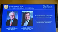 Mengenal Robert E. Hall dan Michael Woodford, Peraih Nobel Ekonomi 2026