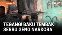 Mencekam! Baku Tembak Polisi Brasil dan Geng Narkoba
