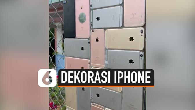 VIDEO Viral Pagar  Rumah  dilapisi Iphone  6 Warna Warni 