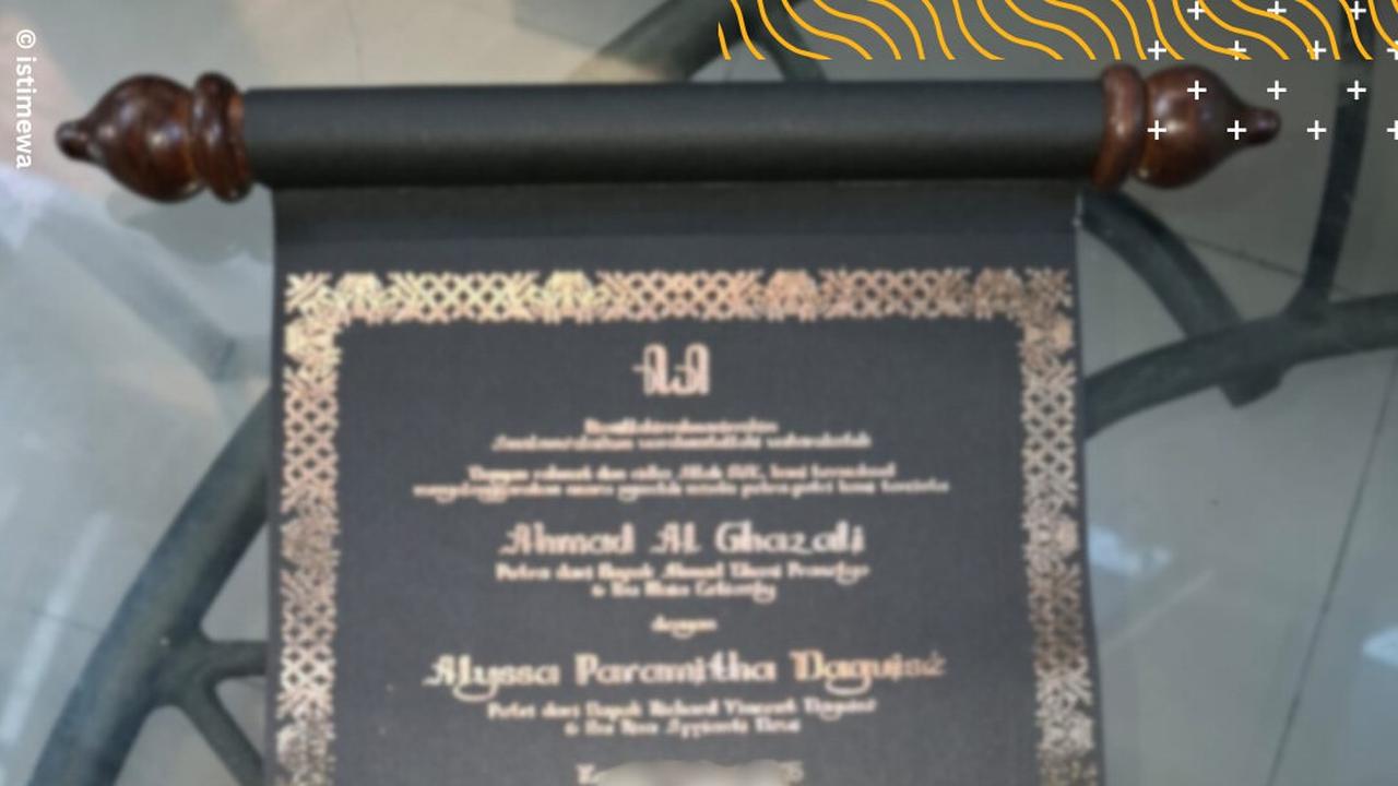 Beredar Undangan Nikah Al Ghazali dan Alyssa Daguise Kental Nuansa Jawa, Mulan Jameela Unggah Foto Keluarga Pakai Adat Jawa