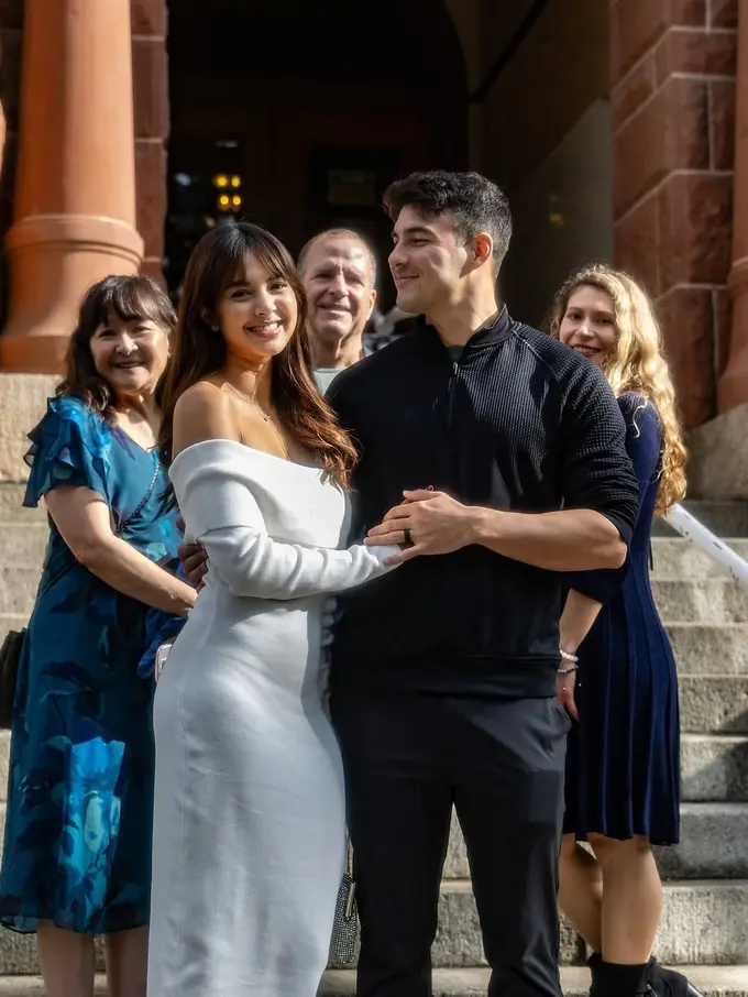 8 Potret Detail Pemberkatan Nikah Aurelie Moeremans dan Tyler di Amerika, Intimate