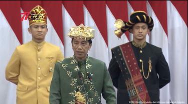 Presiden RI Joko Widodo (Jokowi) dalam Sidang Tahunan MPR-RI dan Sidang Bersama DPR RI dan DPD RI Tahun 2022, Selasa (16/8/2022). (Photo credit : Youtube Sekretariat Presiden )