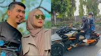 6 Momen Mesra Ustaz Solmed Motoran Bareng April Jasmine, Dukung Hobi Suami