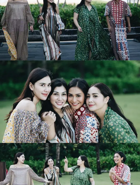 Semuanya tampil dalam gaun resort yang sesuai dengan gaya masing-masing [@ritchieismail]