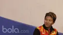 Pebulutangkis Indonesia, Liliyana Natsir, menjawab pertanyaan wartawan saat menghadiri jumpa pers BCA Indonesia Open 2017 yang didukung oleh Bakti Olahraga Djarum Foundation di Hotel Kempinski, Jakarta, Senin (22/5/2017). (Bola.com/Vitalis Yogi Trisna)