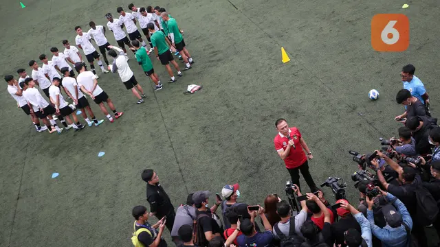Latihan Timnas Indonesia U-20 untuk Piala Asia U-20 2023