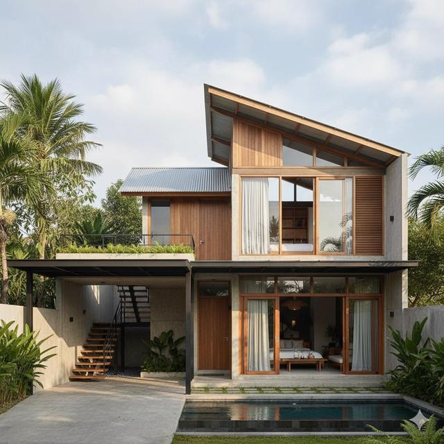 Desain Rumah Tumbuh 1 Lantai Bisa Jadi 2 Lantai