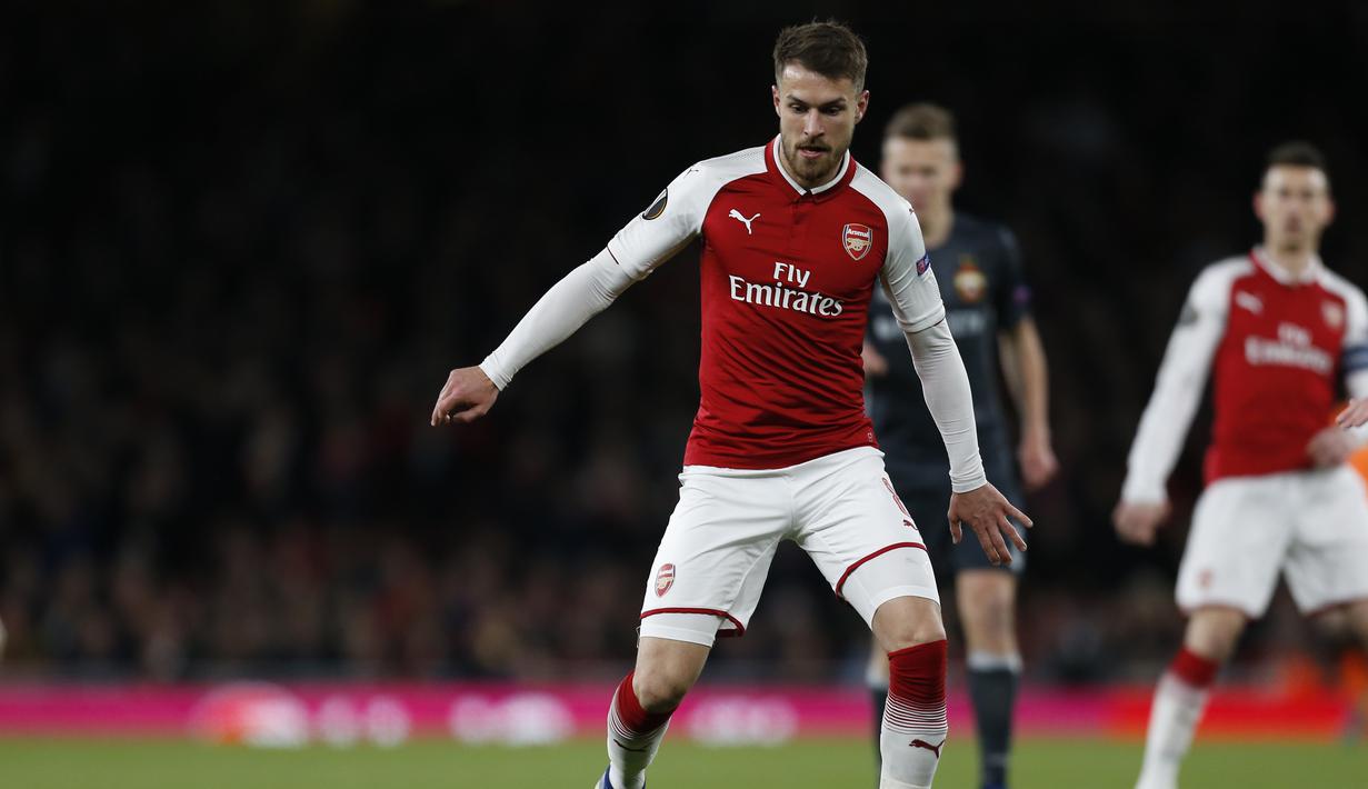 Bayern Munchen menjadi yang pertama mengajukan kontrak spesial bagi pemain Wales tersebut. Dikabarkan Ramsey sendiri sudah sepakat secara pribadi dengan manajemen Munchen. (AFP/Ian Kington)