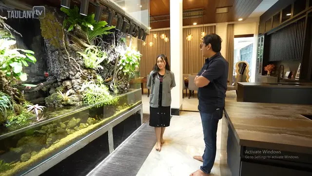 Potret Taman Mini di Area Tengah Rumah Rachel Vennya/ Youtube Taulany TV
