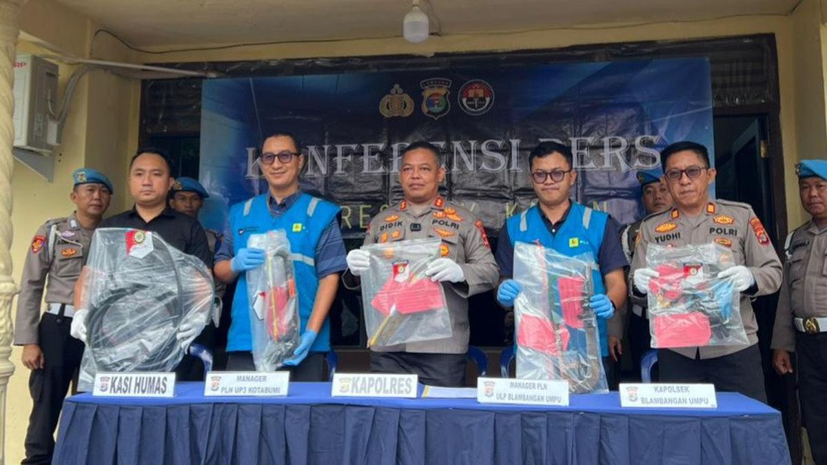 3 Pria di Lampung Curi Kabel PLN Sepanjang 24,5 Km, Terancam 7 Tahun Penjara