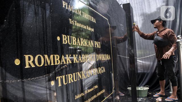 Monumen Tritura 66 Dipindahkan ke Taman Menteng