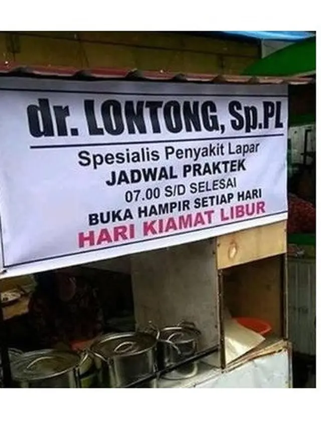6 Spanduk 'Dokter Spesialis' Ini Kreatif Banget, Pembeli Senyum Nyengir