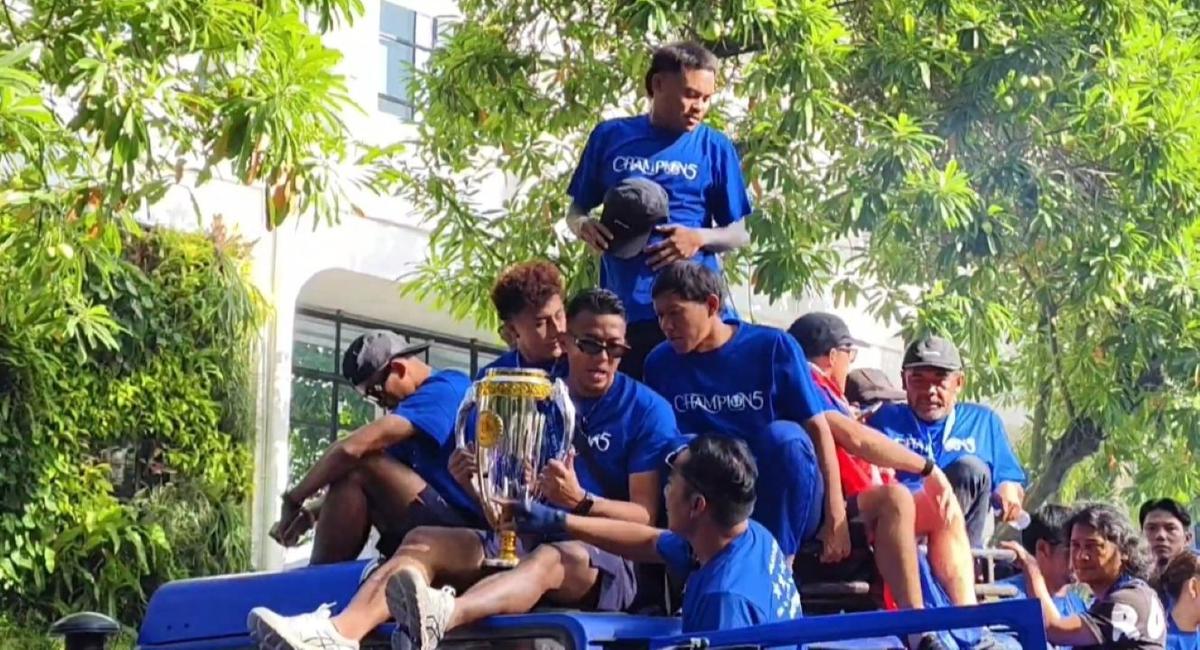 Pawai kemenangan Persib di Bandung