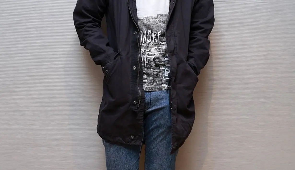 'Takutlah,' ujar Abimana saat pemutaran film 3 (Tiga) di Jakarta, Senin (28/9).  (Galih W. Satria/Bintang.com)